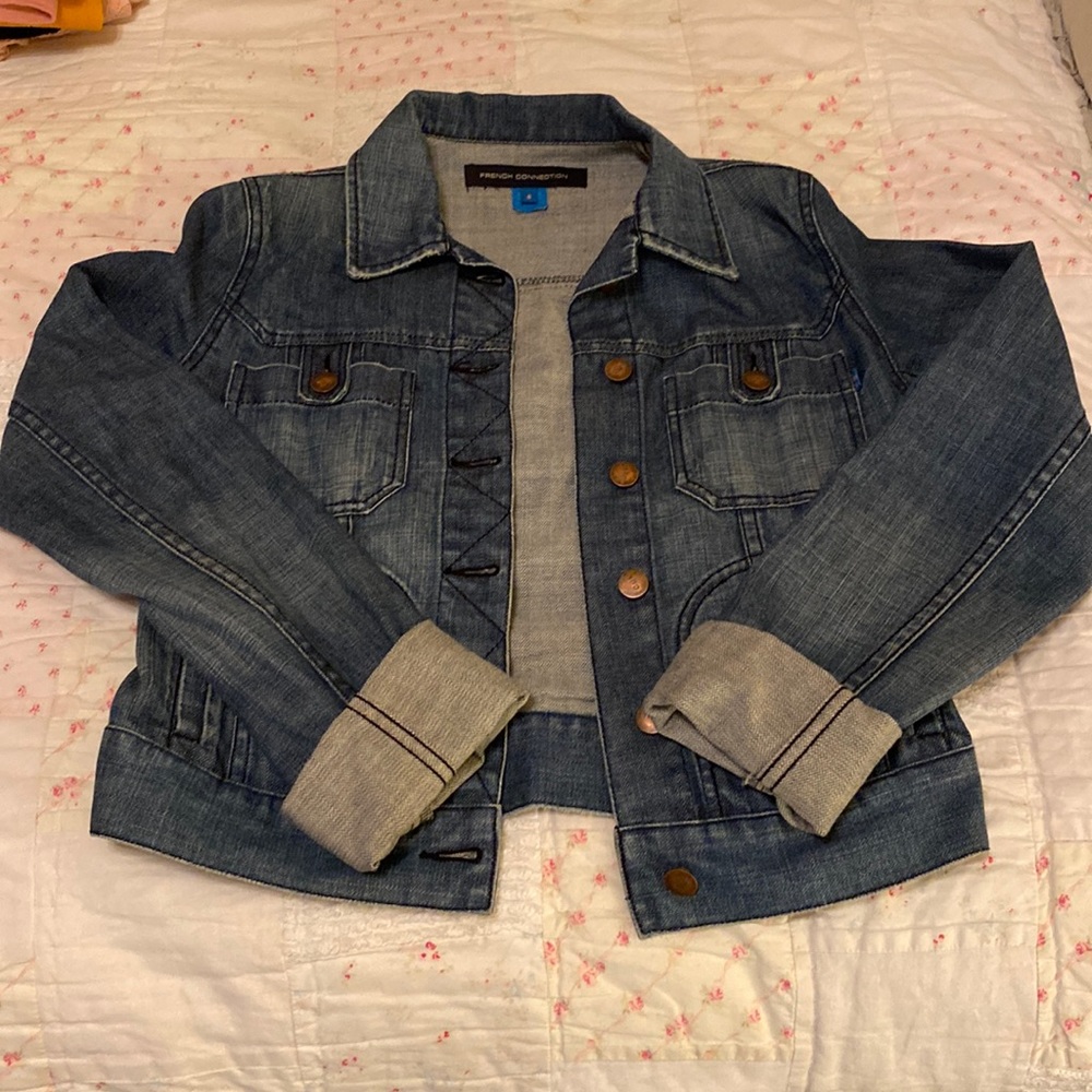 Thrifted Jean jacket. French connection UK brand. Size 6.